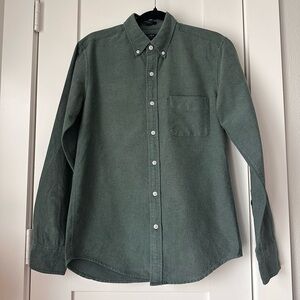 J. Crew Forest Green Casual Button-Down Shirt